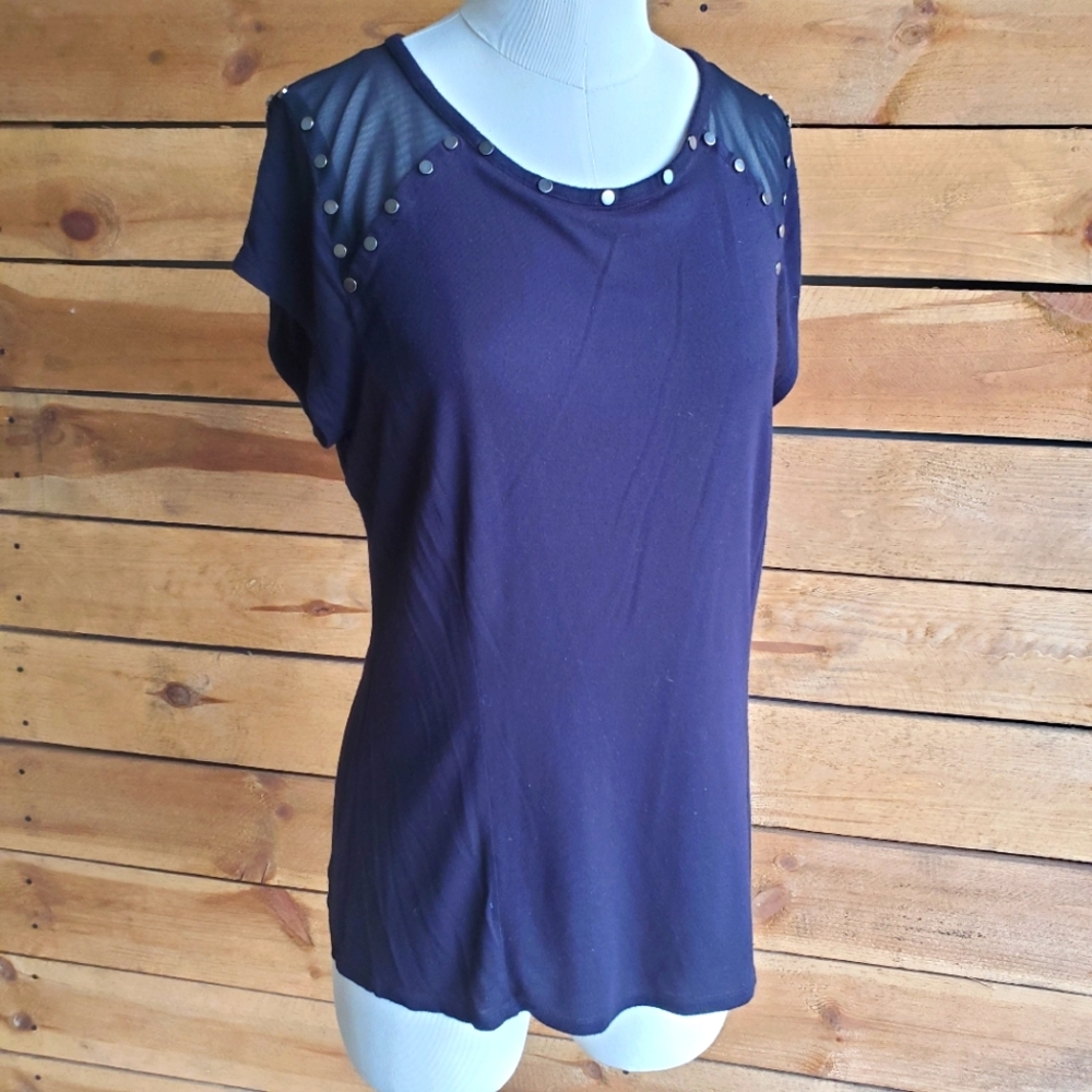 ✨️Black studded Rock & Republic top